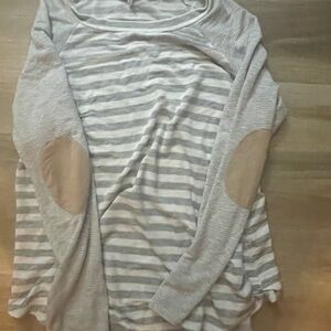 White Birch Cream Long Sleeve Relaxed Tee